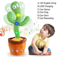Dancing Cactus™ – Singing & Talking Plush Toy | Interactive Fun for Kids (1–10 Years)