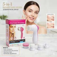 5-in-1 Beauty Care Massager – Deep Clean, Exfoliate & Glow | Complete Facial Spa Kit