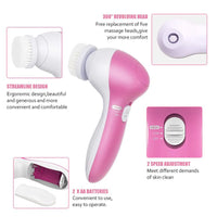 5-in-1 Beauty Care Massager – Deep Clean, Exfoliate & Glow | Complete Facial Spa Kit