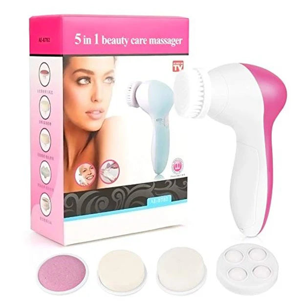 5-in-1 Beauty Care Massager – Deep Clean, Exfoliate & Glow | Complete Facial Spa Kit
