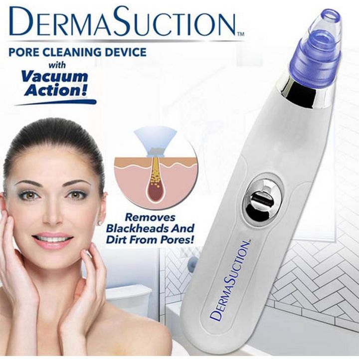 Derma Suction™ Facial Cleanser – Blackhead Remover with 4 Suction Heads | Deep Pore Cleaning Tool