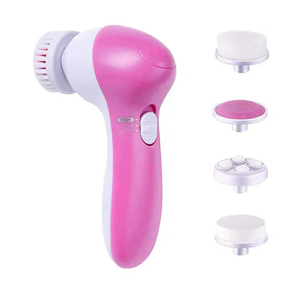 5-in-1 Beauty Care Massager – Deep Clean, Exfoliate & Glow | Complete Facial Spa Kit